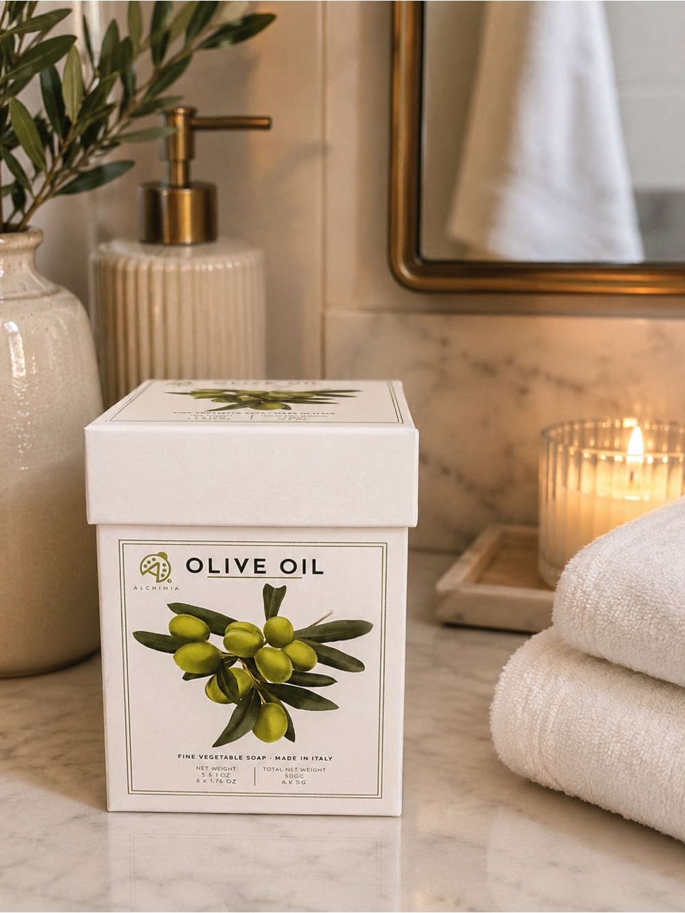 ✴️New✴️Alchimia Olive Oil Scented Soap Set of “3”